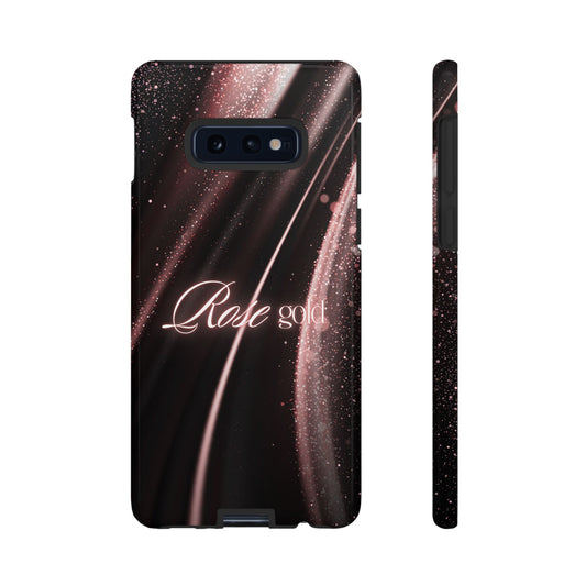 Rose Gold Marble Tough Phone Case — Sparkling Protective Cover