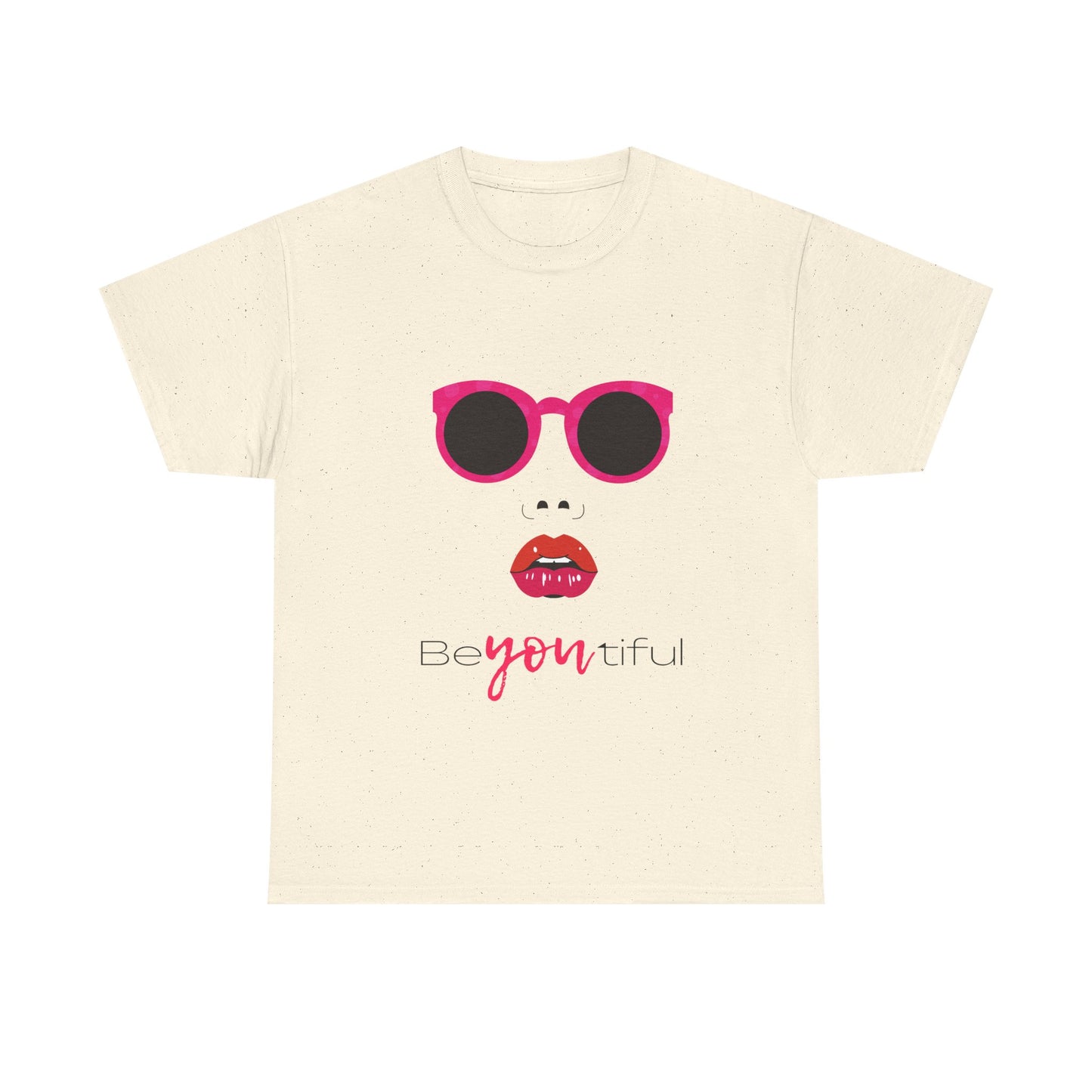 T-Shirt — ‘BeYOUtiful’ Sunglasses & Lip Graphic Tee