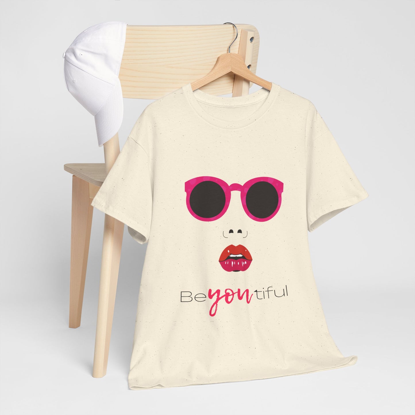 T-Shirt — ‘BeYOUtiful’ Sunglasses & Lip Graphic Tee