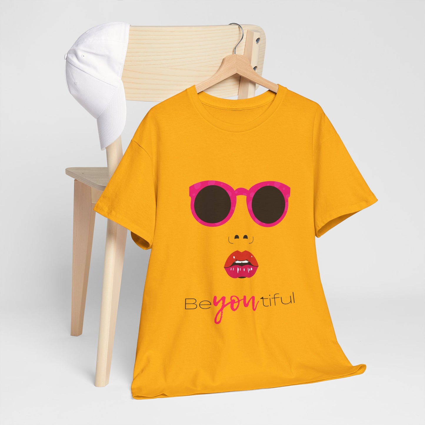 T-Shirt — ‘BeYOUtiful’ Sunglasses & Lip Graphic Tee