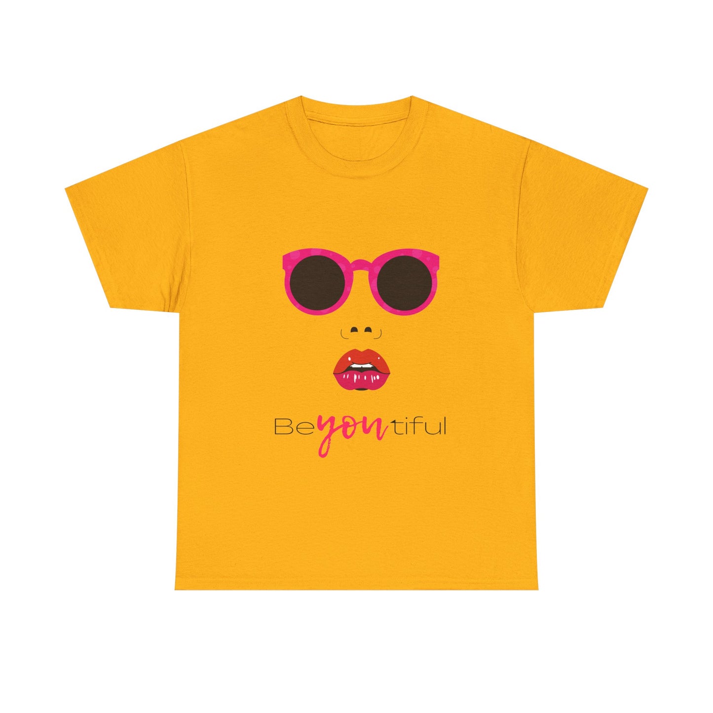 T-Shirt — ‘BeYOUtiful’ Sunglasses & Lip Graphic Tee