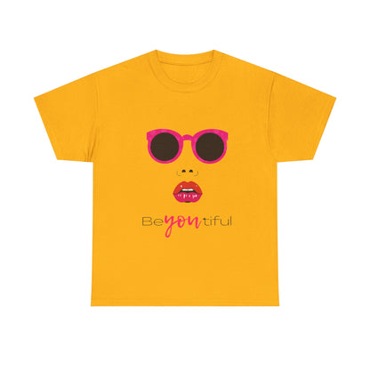 T-Shirt — ‘BeYOUtiful’ Sunglasses & Lip Graphic Tee