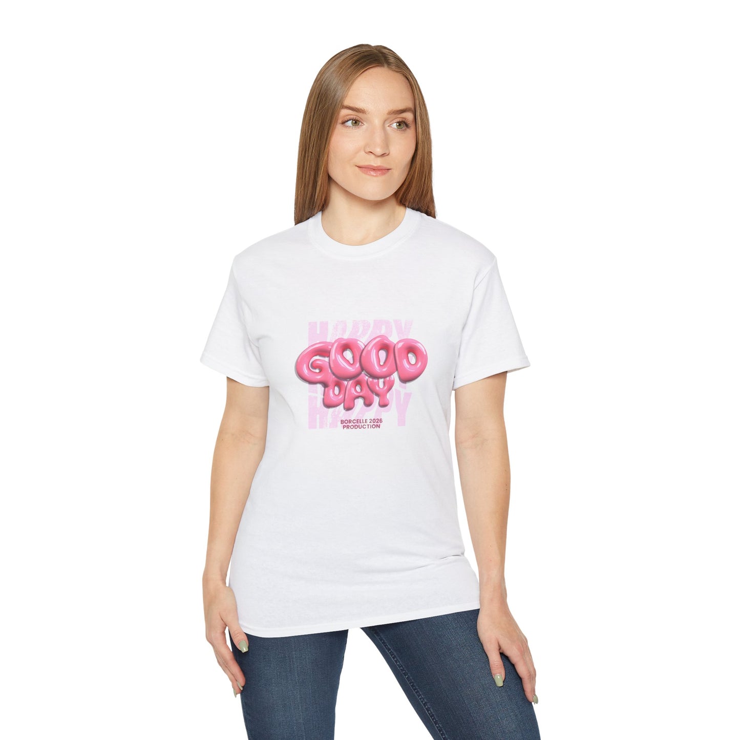 Good Day Pink Balloon Graphic Tee