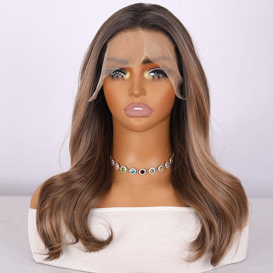 Synthetic Lace Front Brown Wig