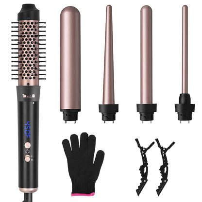 2 Type Options 5 In 1 Curling Wand Hair Curling Iron
